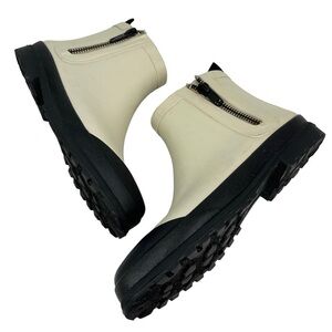 Madewell The Zip-Up Lugsole Rain Boot Womens Size 6